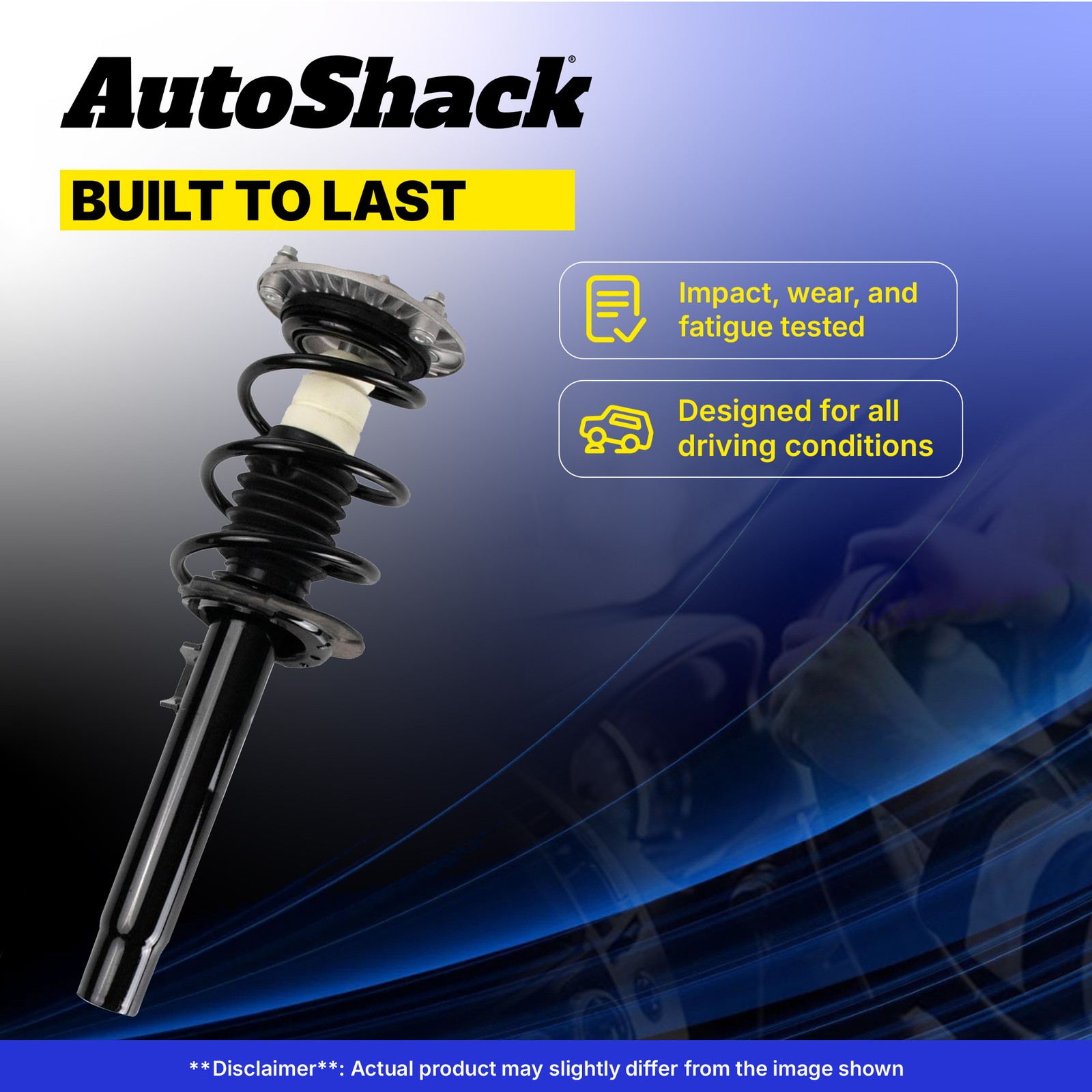 Front Complete Strut Coil Spring for Ford, Mustang 2015-2023, RWD L4 2.3L