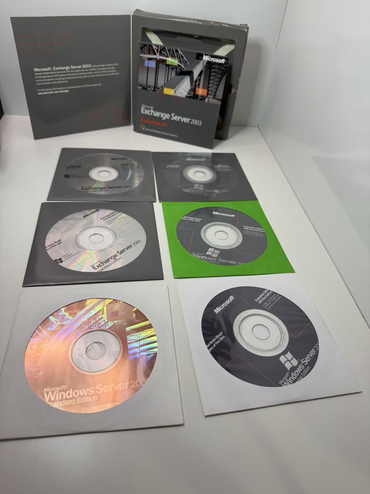 Vintage Microsoft Exchange Server 2003 Evaluation Kit – 6 Disc Box Set