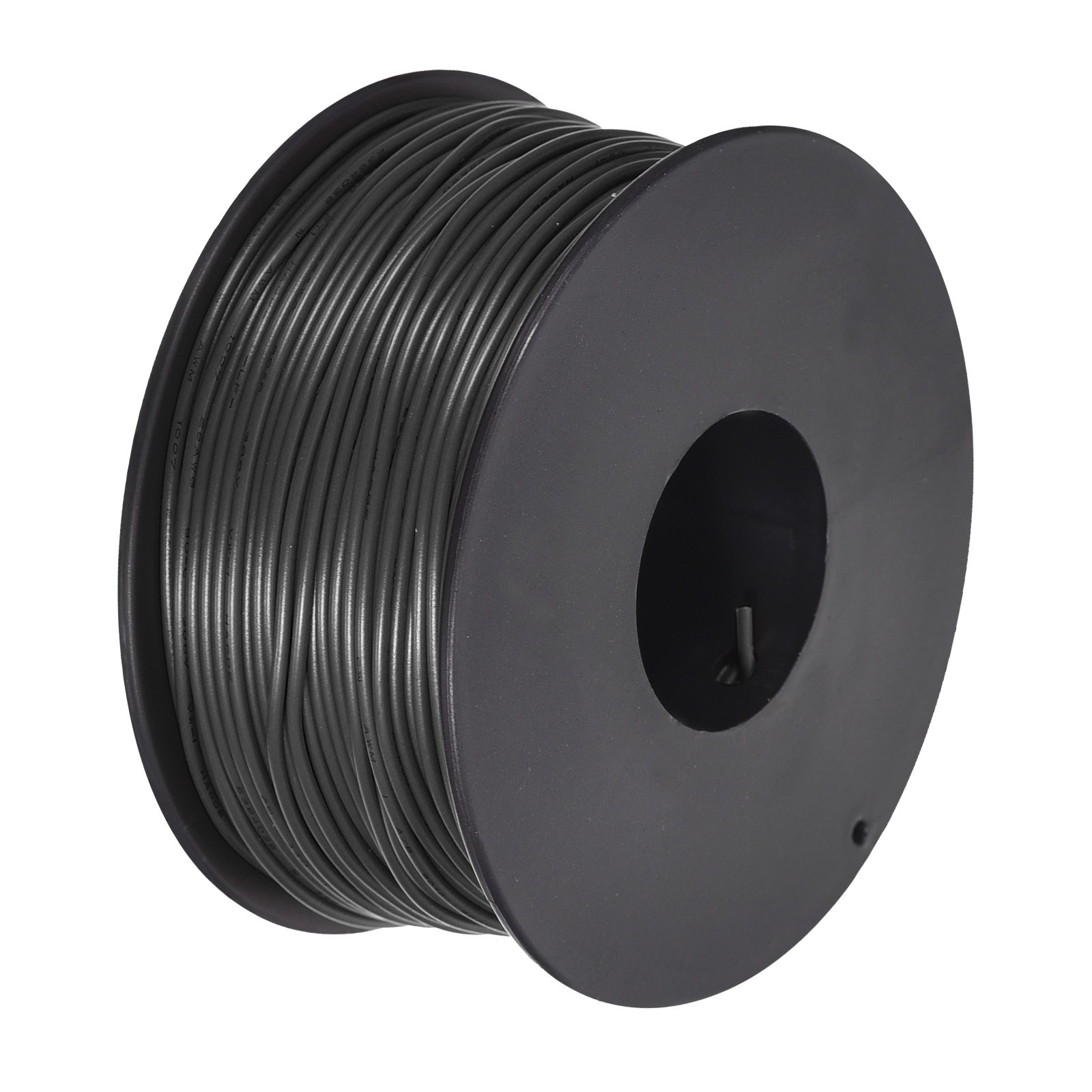 28AWG Stranded Wire PVC Hookup 50M/164ft Black, Electrical Wire UL1007 Spool