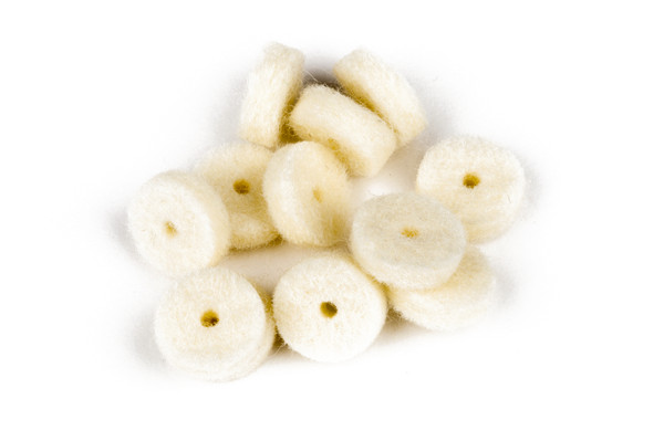 Fender FELT WASHERS for Strap Locks & Buttons ~ Electric Guitar & Bass WHITE