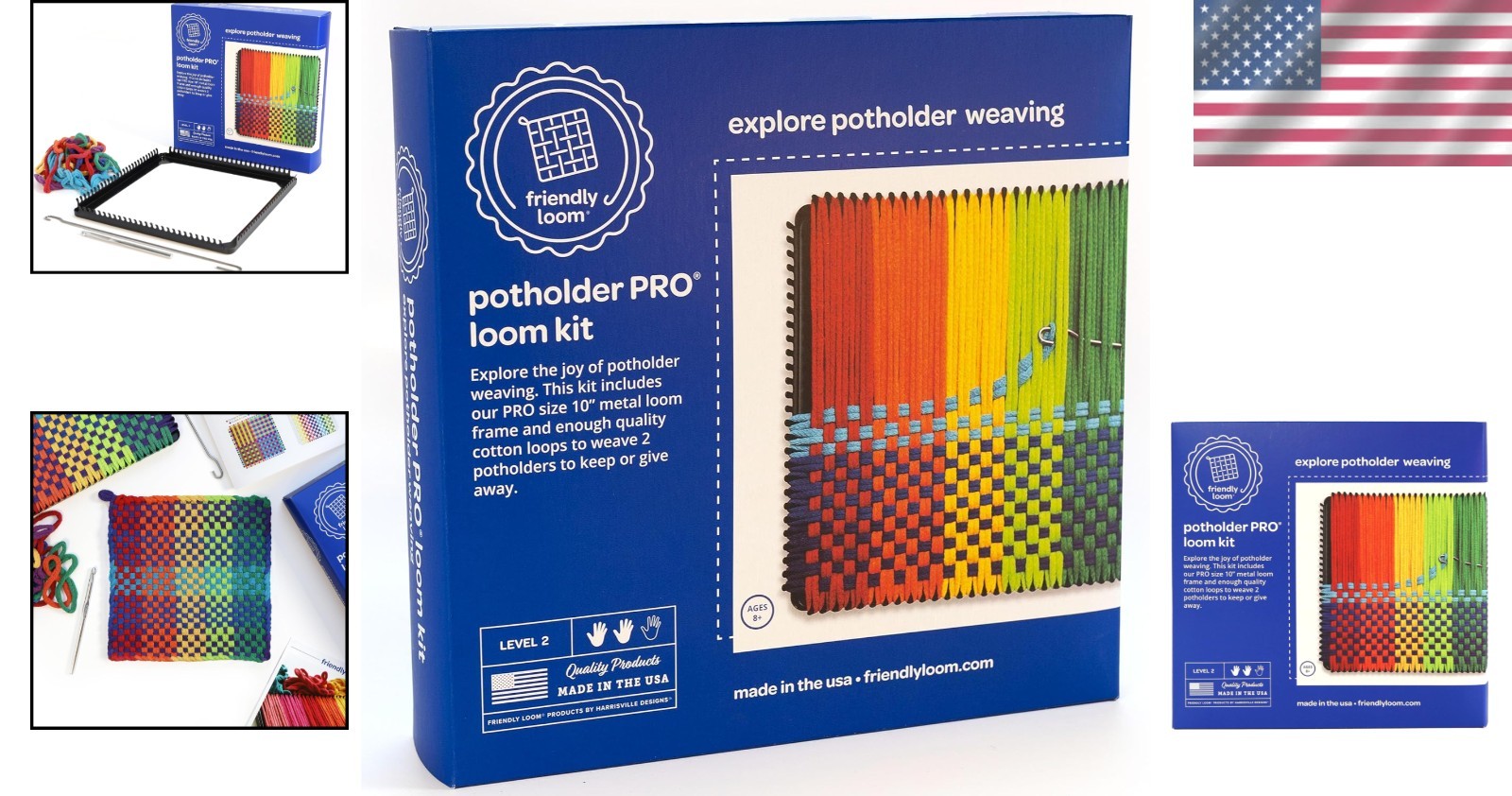 Colorful Handmade Potholder Weaving Kit