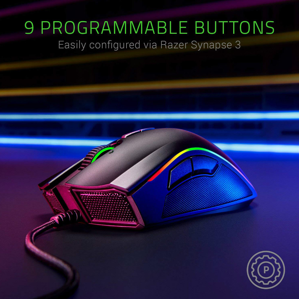 Razer Mamba Elite Gaming Mouse 5G True 16,000 DPI Optical Sensor