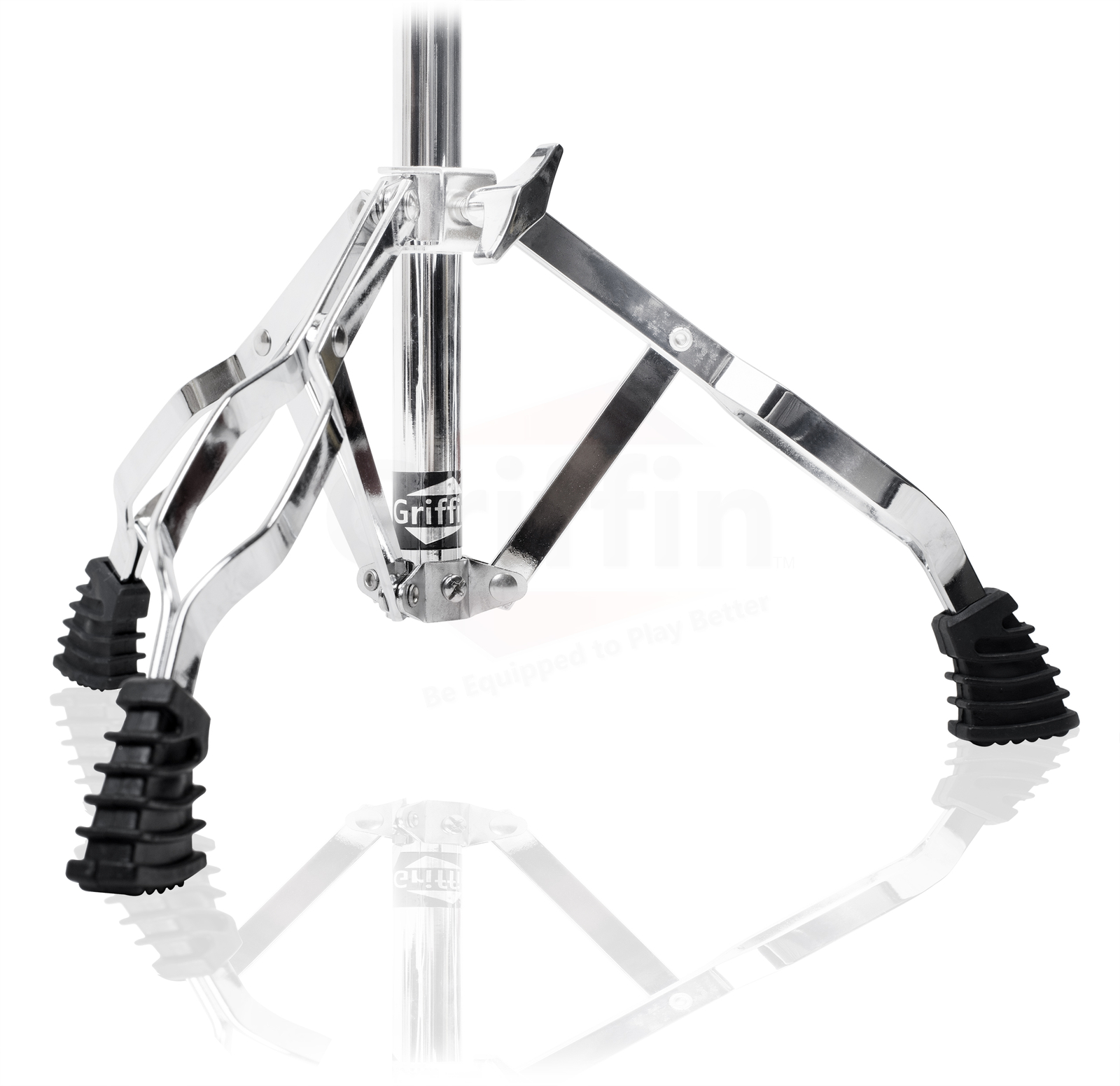 GRIFFIN Cymbal Stand & Snare Stand BUNDLE - Double-Braced Legs Hardware Mount