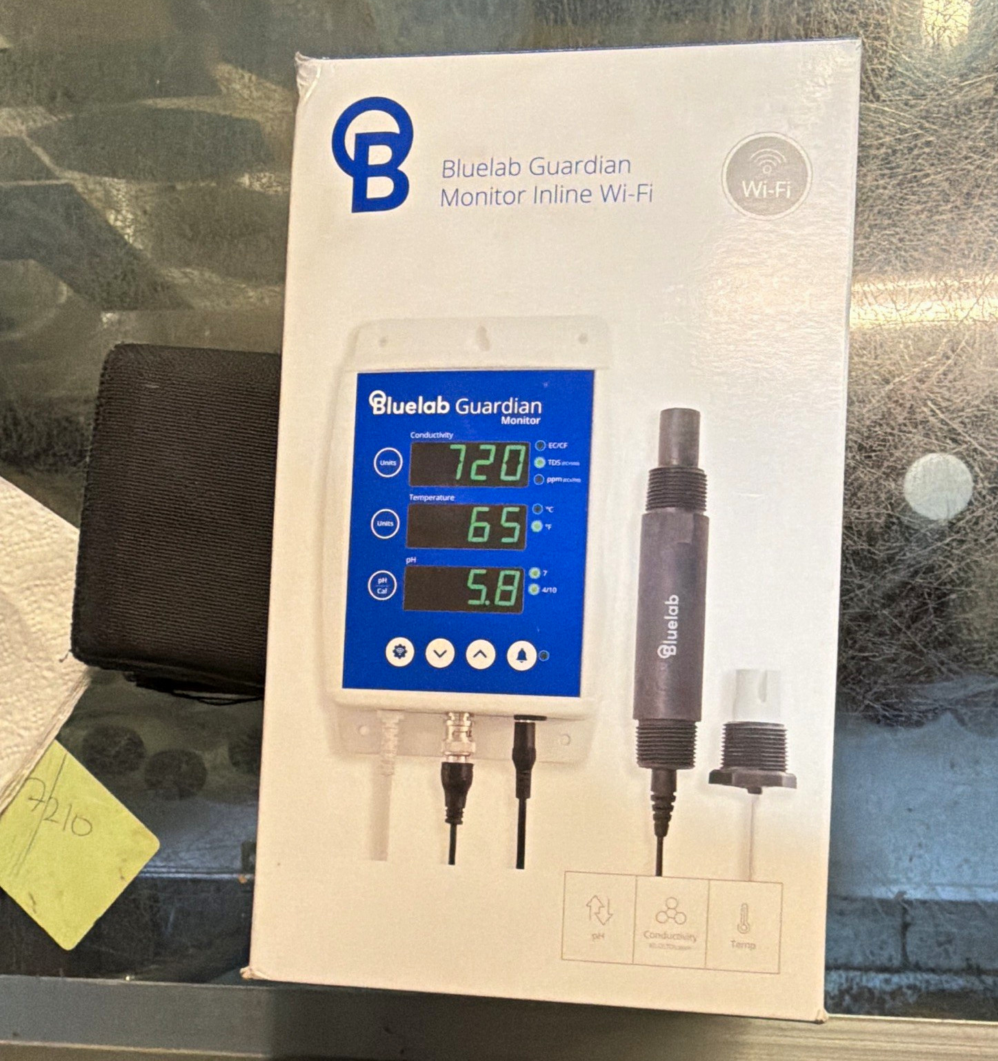 Bluelab Guardian Inline Wi-Fi Hydroponic Monitor Multi-Function Meter