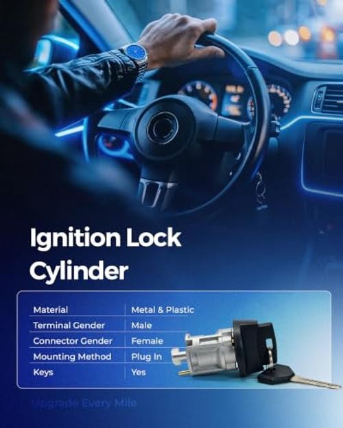 Ignition Switch with Key, Ignition Lock Cylinder Compatible with Dodge Ram