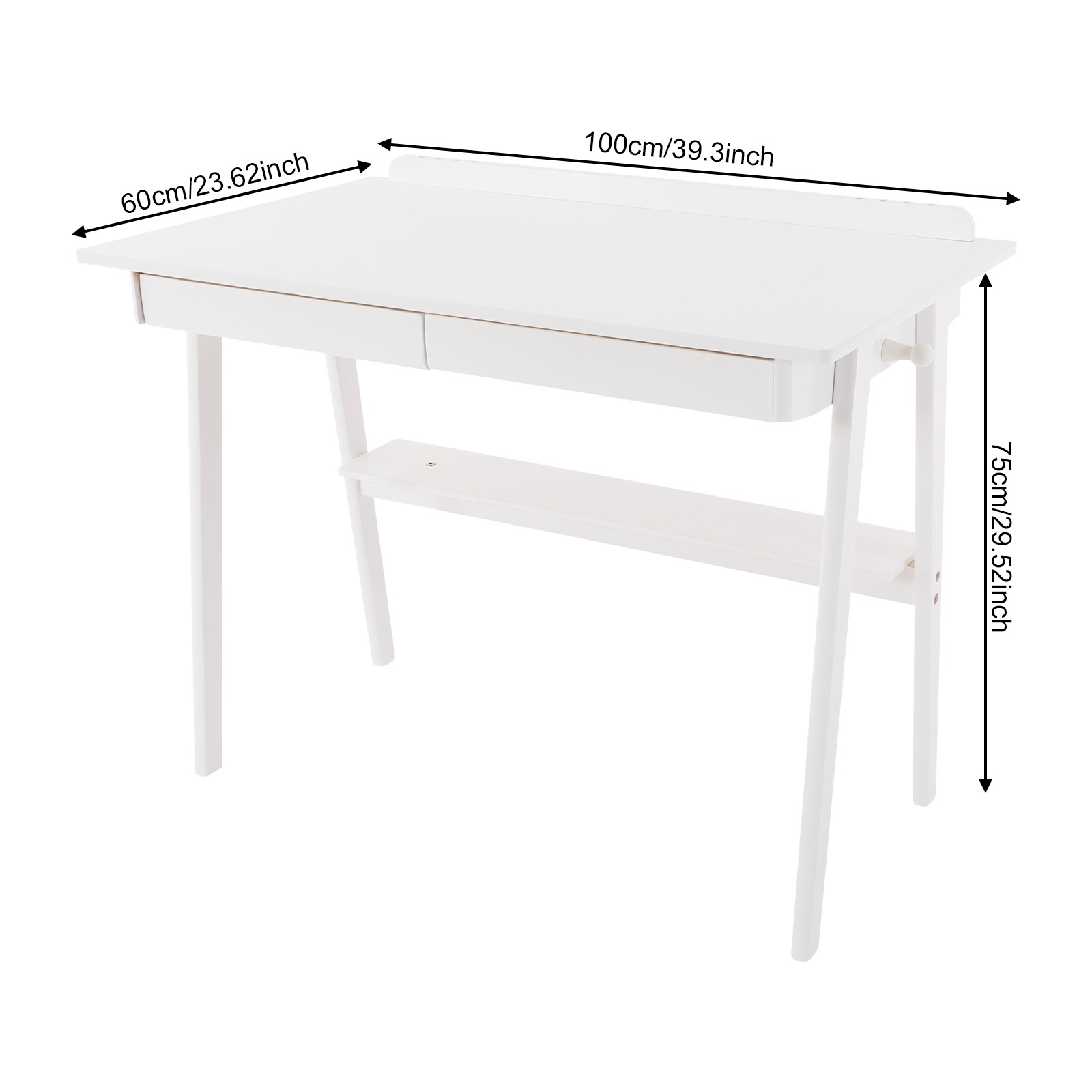 Writing Computer Desk  white Desk With Drawers Dresser Study Table Game Table