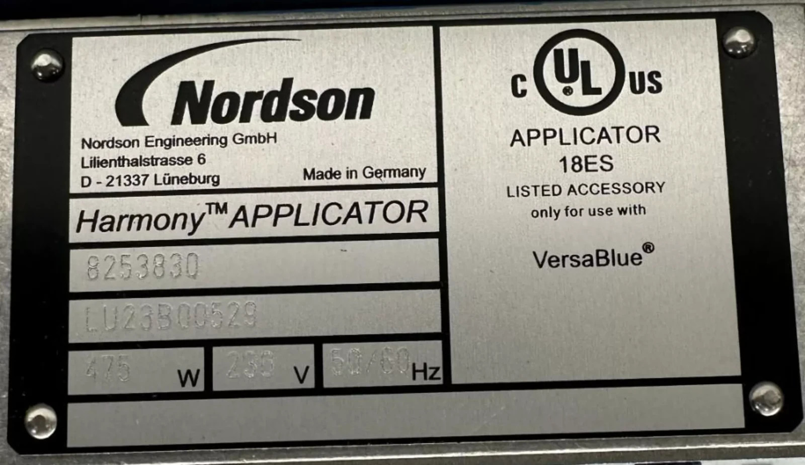 Nordson 8253830 Harmony Applicator Nonwoven Hygiene