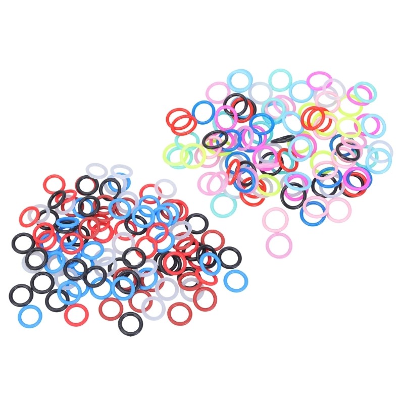 100pcs Assorted Color Pigeons Leg Bands Perfect ForDaily Management