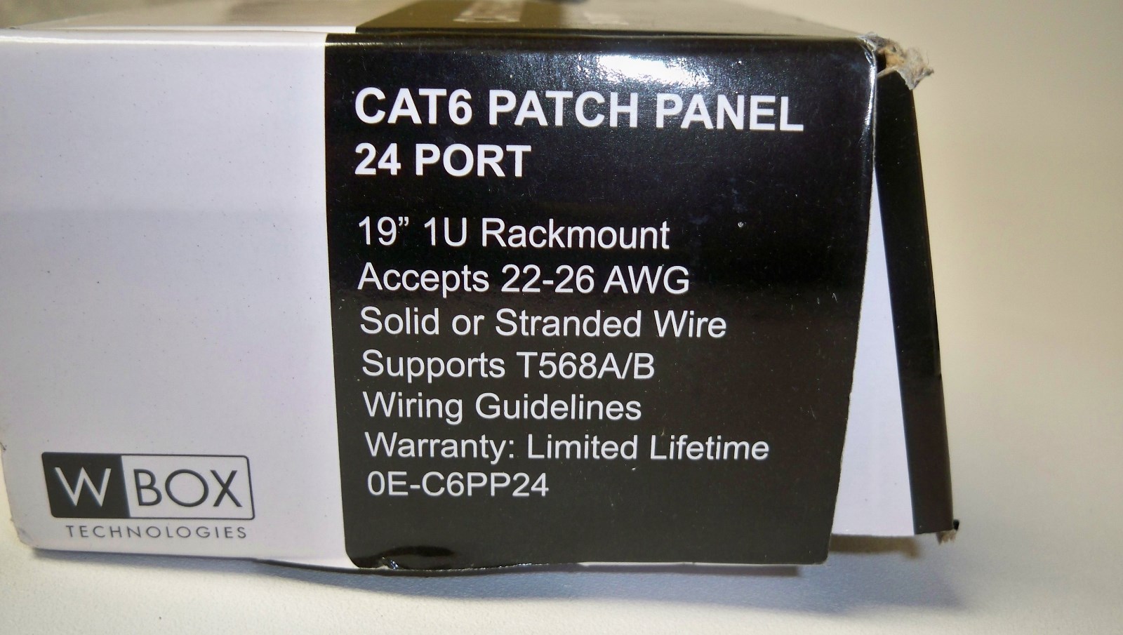 *NEW* W Box C6PP24 24 Port CAT6 Patch Panel