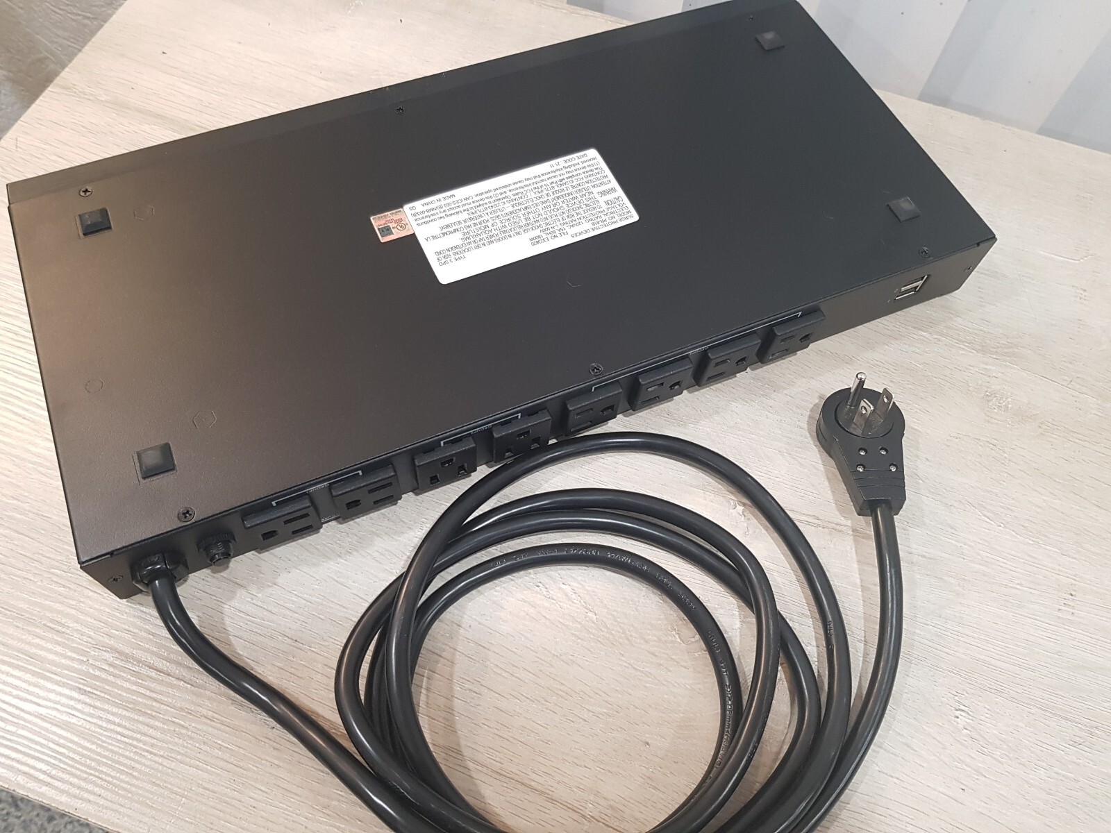 ELAC Protek PR-81B 9 Outlet Surge Protector, Power Conditioner-Bluetooth App