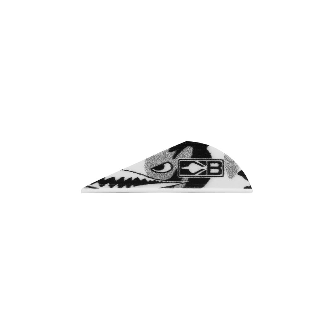 Bohning True Color Blazer® Vane, 2” Hunting, 3D, Black & White Flying Tiger