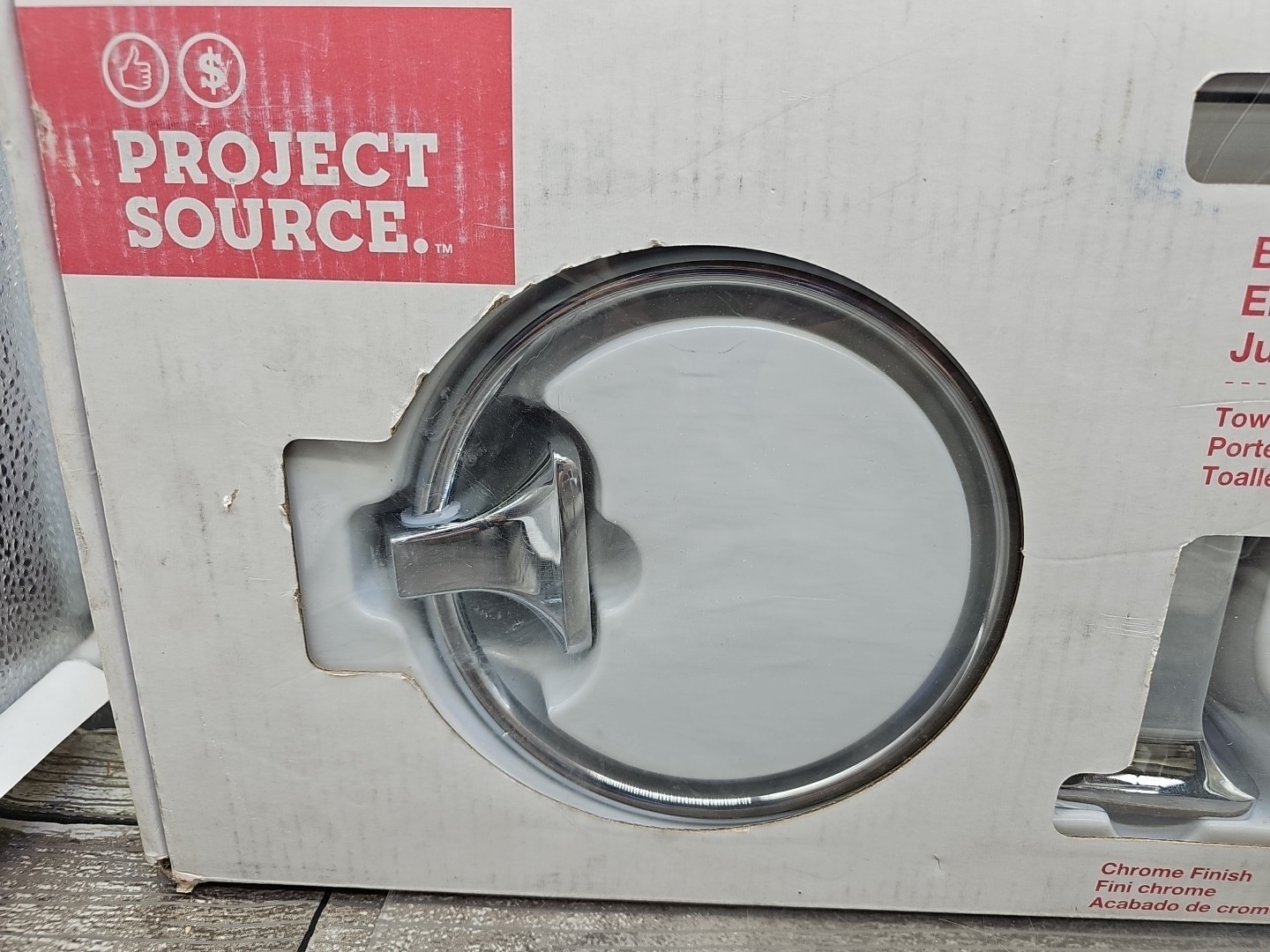 Project Source • Seton 4-Pc Bath Hardware Set • Chrome • NEW (#0198615) [E7]