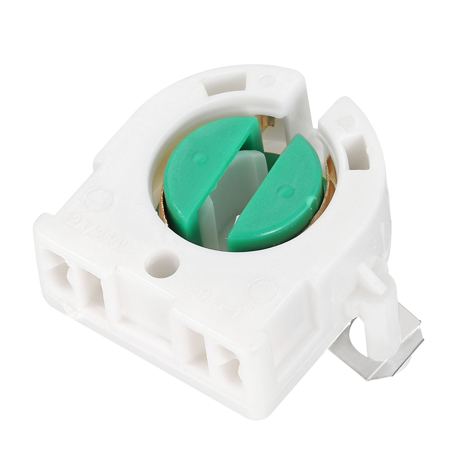 T8 Lamp Holder Socket Non-Shunted Light Holder 30mmx27mmx16mm Pack of 12