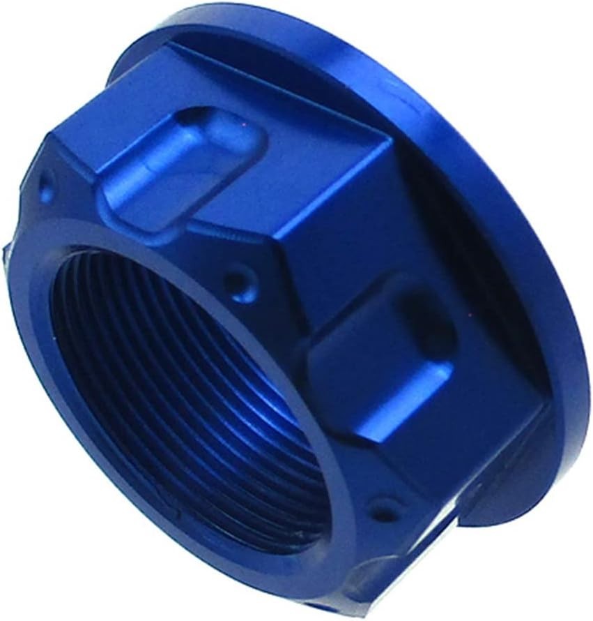 Durable Blue M22 Steering Stem Nut - Essential for Pit Dirt Bike Performance