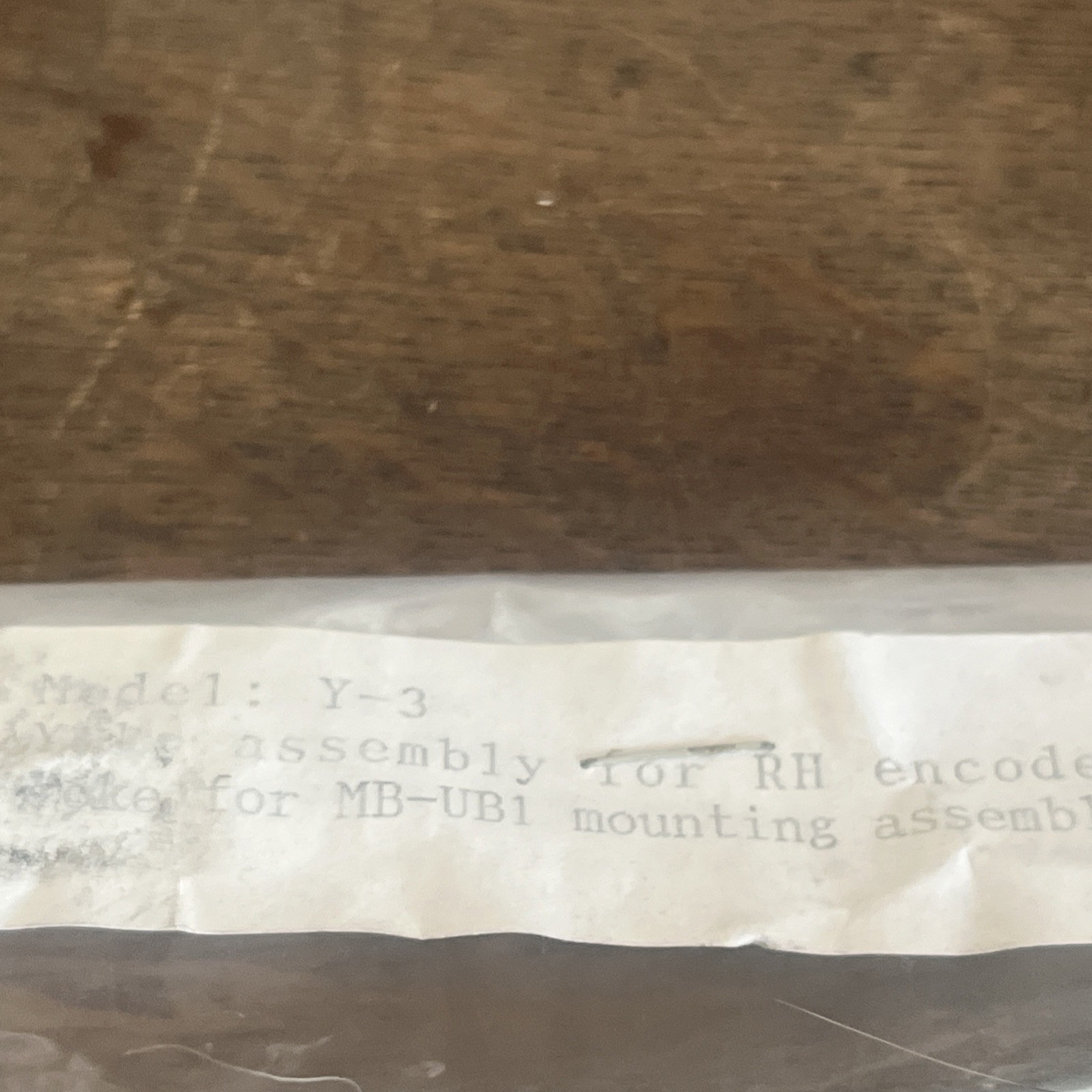 NOS MB-UB1 Y-3 Yoke Assembly