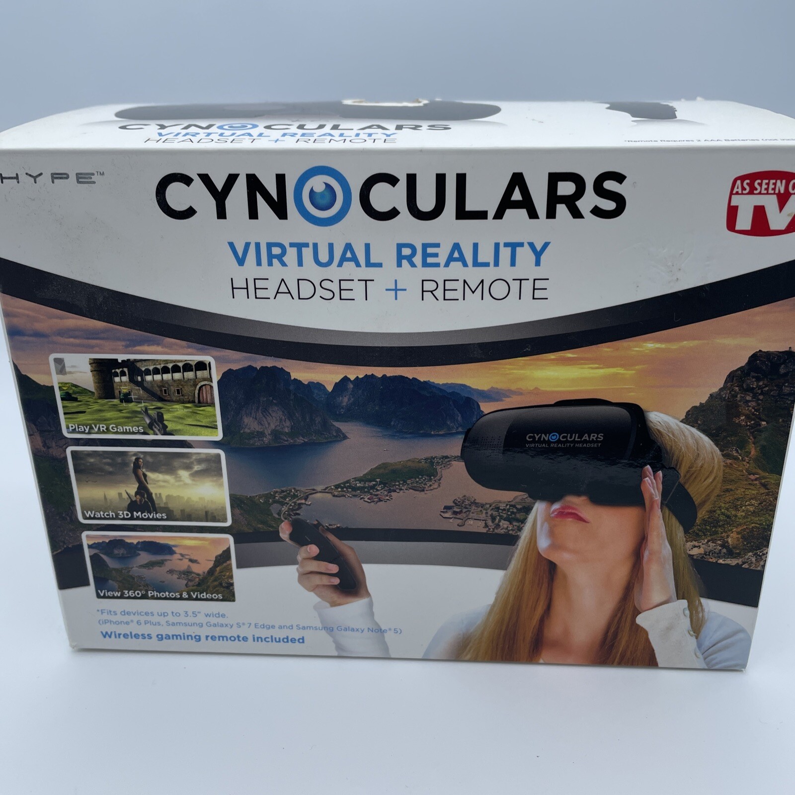 Cynoculars Virtual Reality Headset & Remote-As Seen On T.V. -