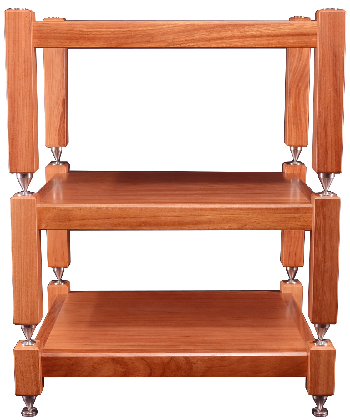 HI-END AUDIO RACK RED WOOD - 3 TIERED