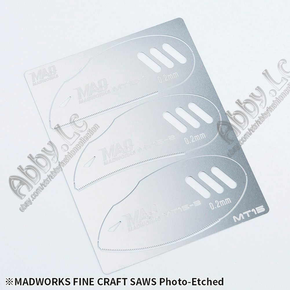 Model Accessories Fine Craft 3PCs 0.2mm Saws Etched Tool Sheet MADWORKS MT15