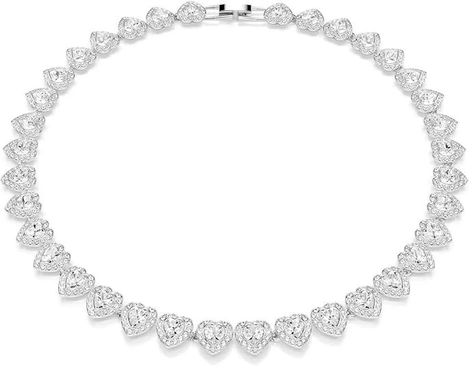 New Swarovski Ariana Grande x Swarovski Tennis Necklace Mixed Cuts Heart