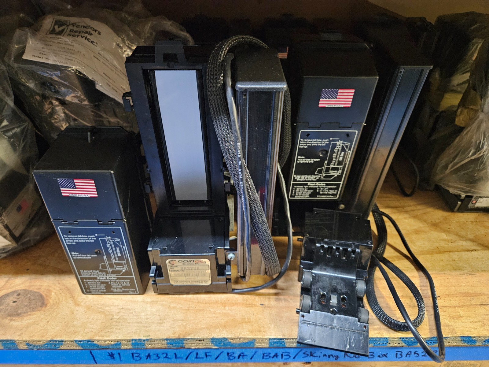 FULLY WORKING! Coinco BA32SA Snack Bill Acceptor Validator Vending Arcade 24 v