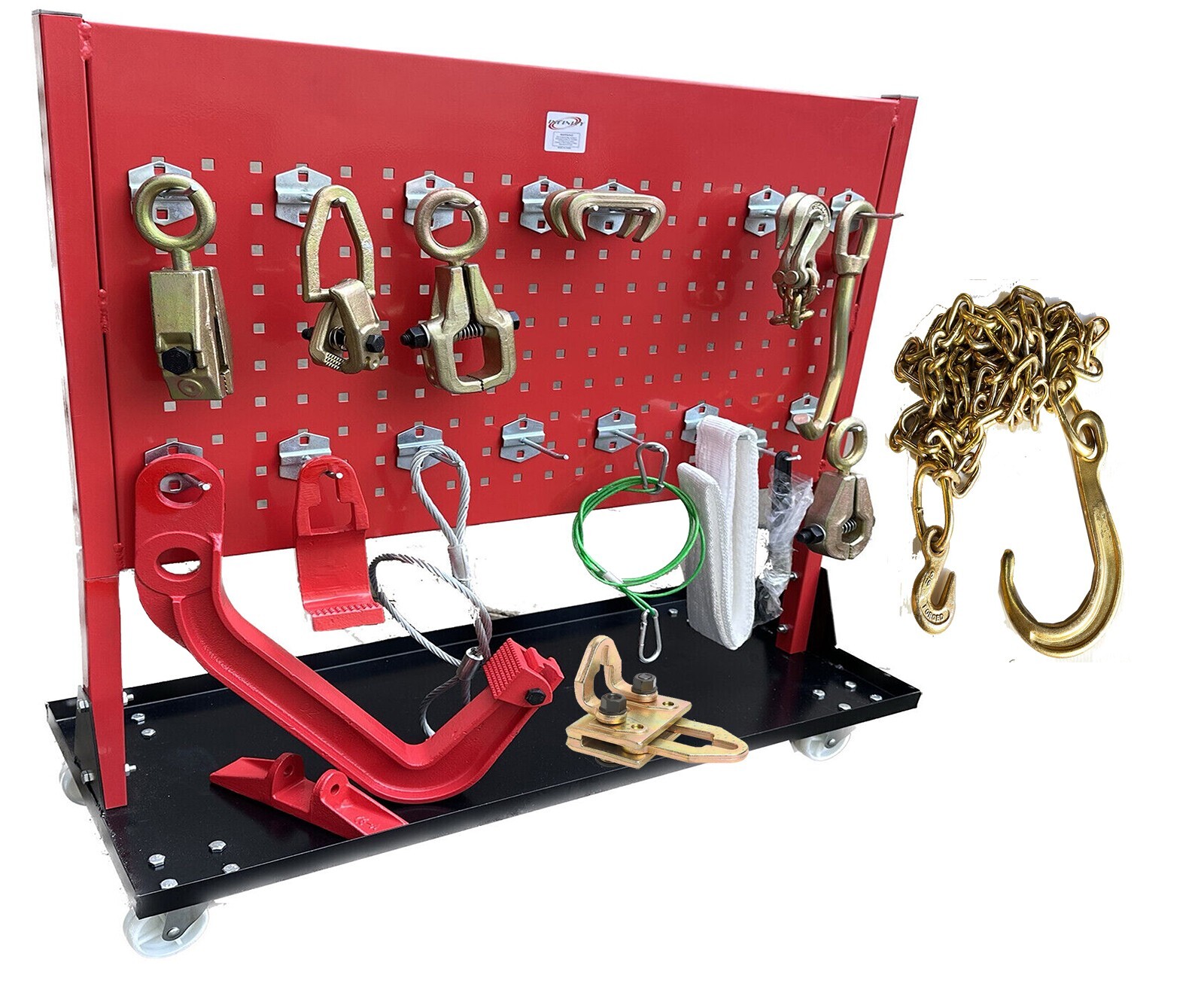 17pcs Deluxe Auto Body Frame Repair Pulling Clamp & Chassis Dent Puller Hook Set