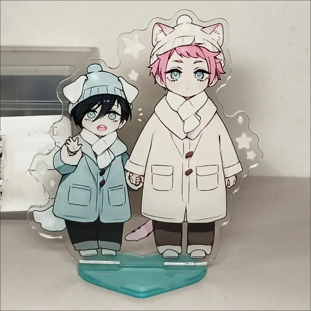 Mini Blue Lock Acrylic Figure Stand Sign Rin Itoshi Cute Decor