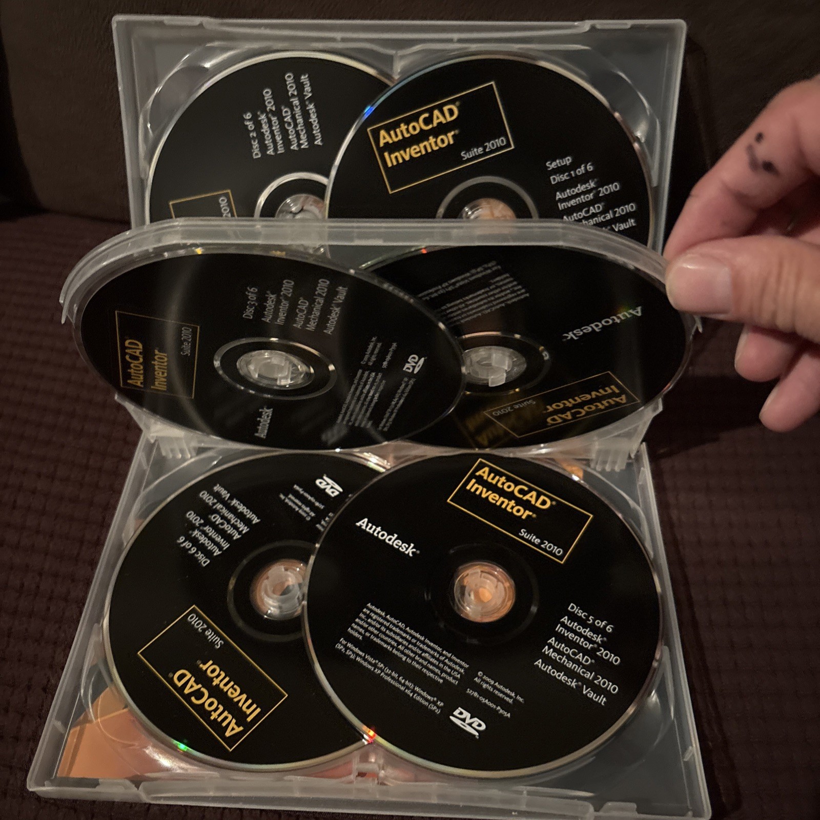 Autodesk AutoCAD Inventor Suite 2010 7 Disc Set