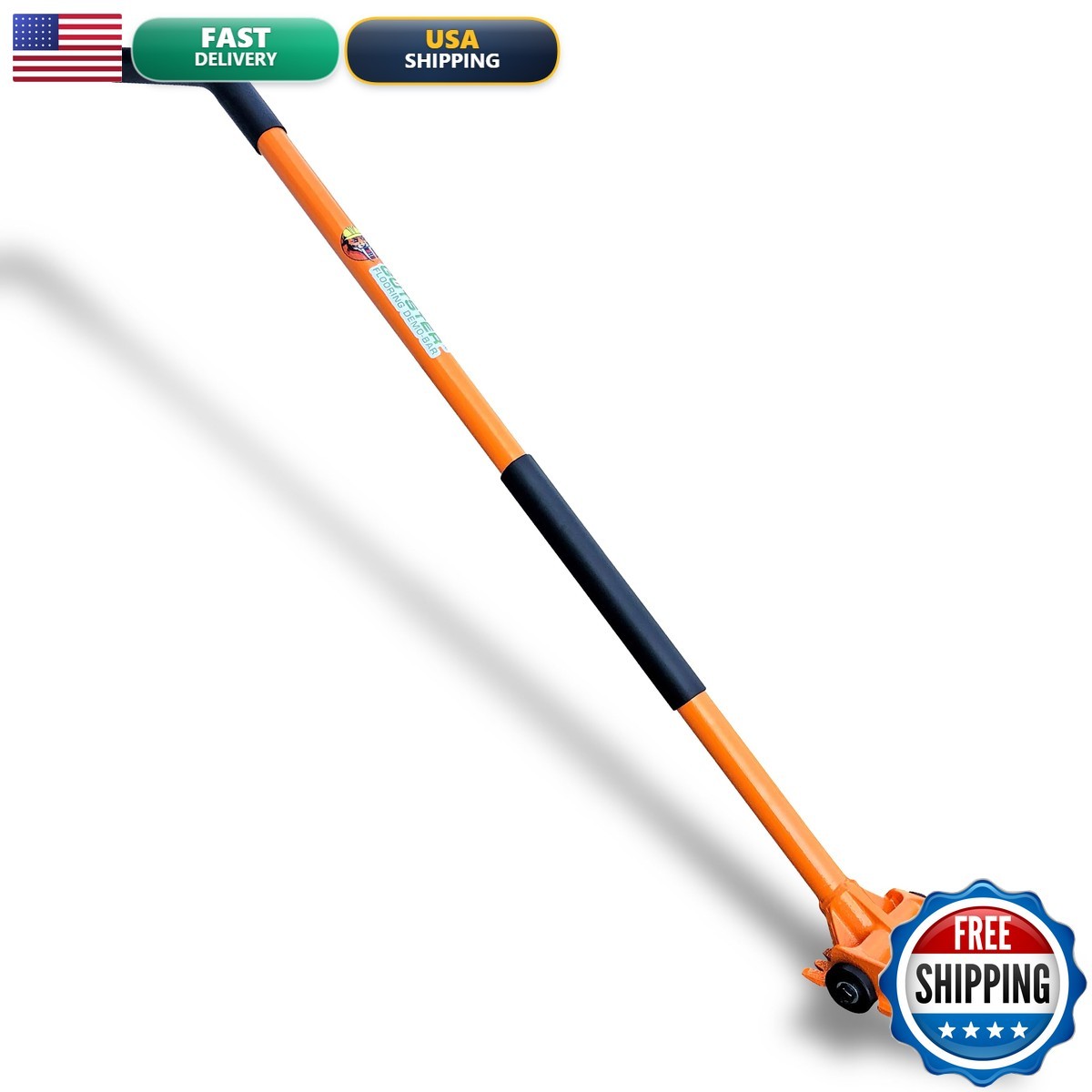 Gutster 60” Demolition Pry Bar & Crowbar - Round Handle Heavy Duty