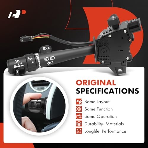 Multifunction Switch w/Turn Signal, Wiper, Cruise Control Compatible with