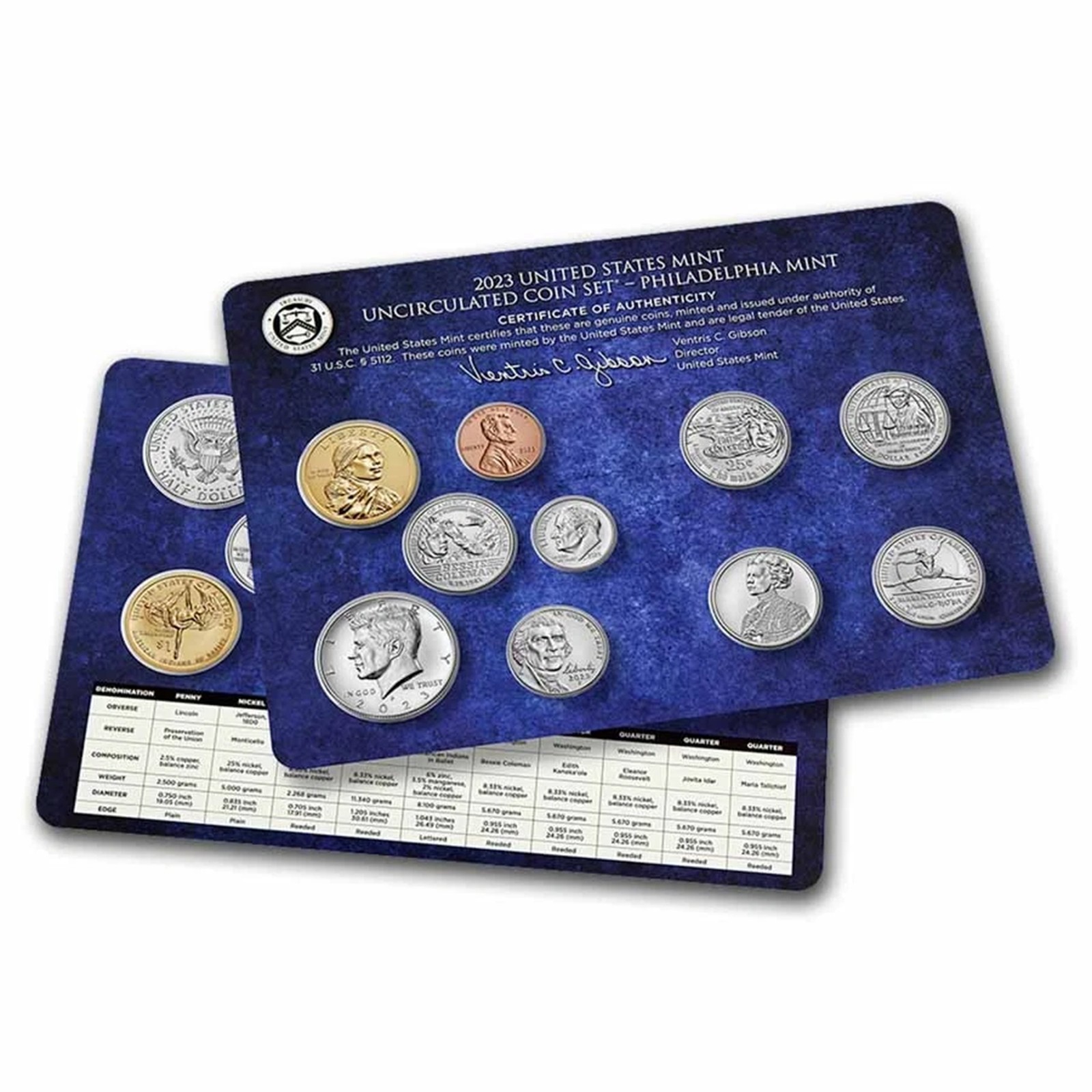 2023 PD US Mint Set (OGP) 20 coins