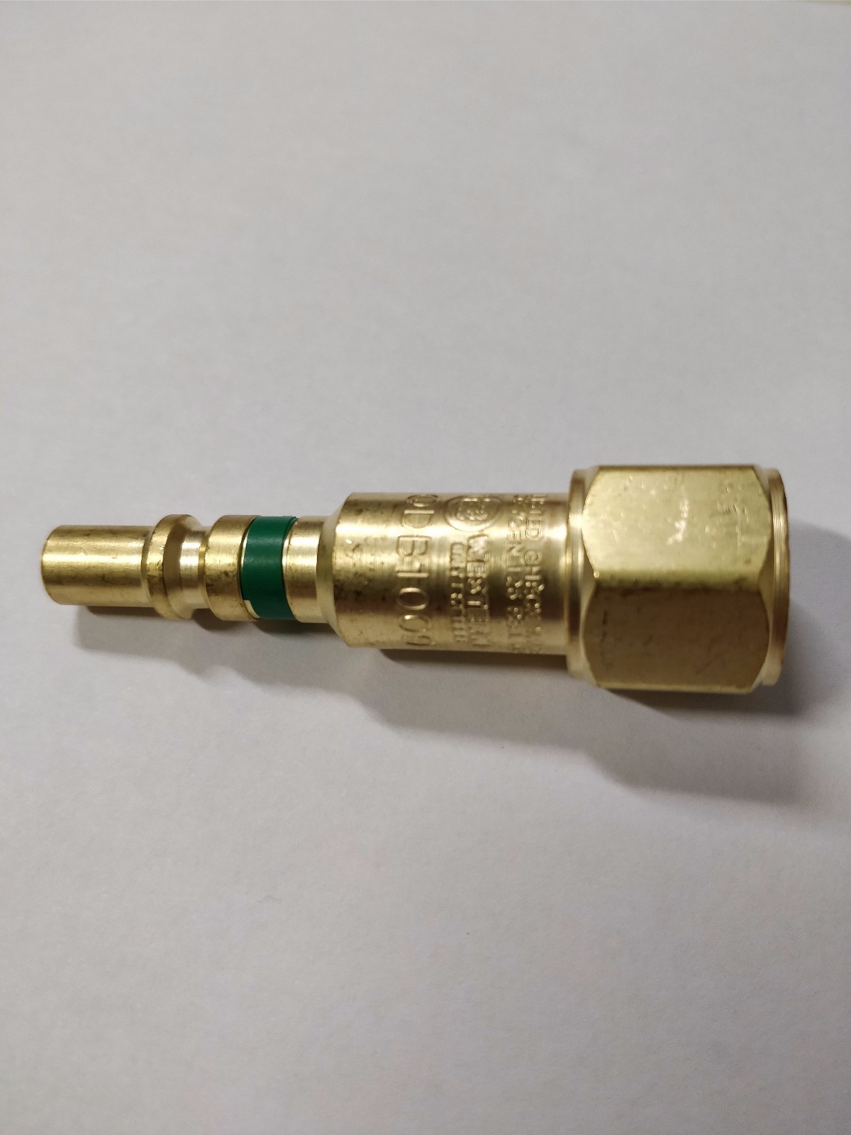 Western Torch to Hose MALE SIDE (OXYGEN) Quick Connect/Connector, QDB100