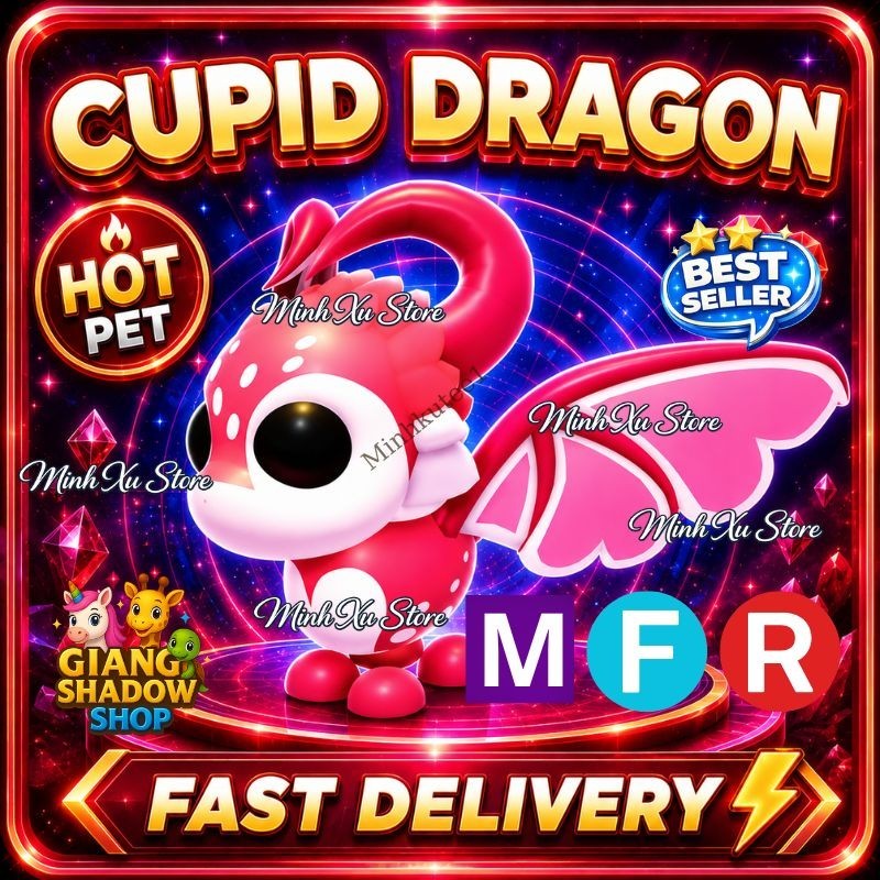 🐉 Adopt Pet Cupid Dragon | Meega/Neeon/MFR/NFR/Fly Ride Pet – Fast Delivery ⚡