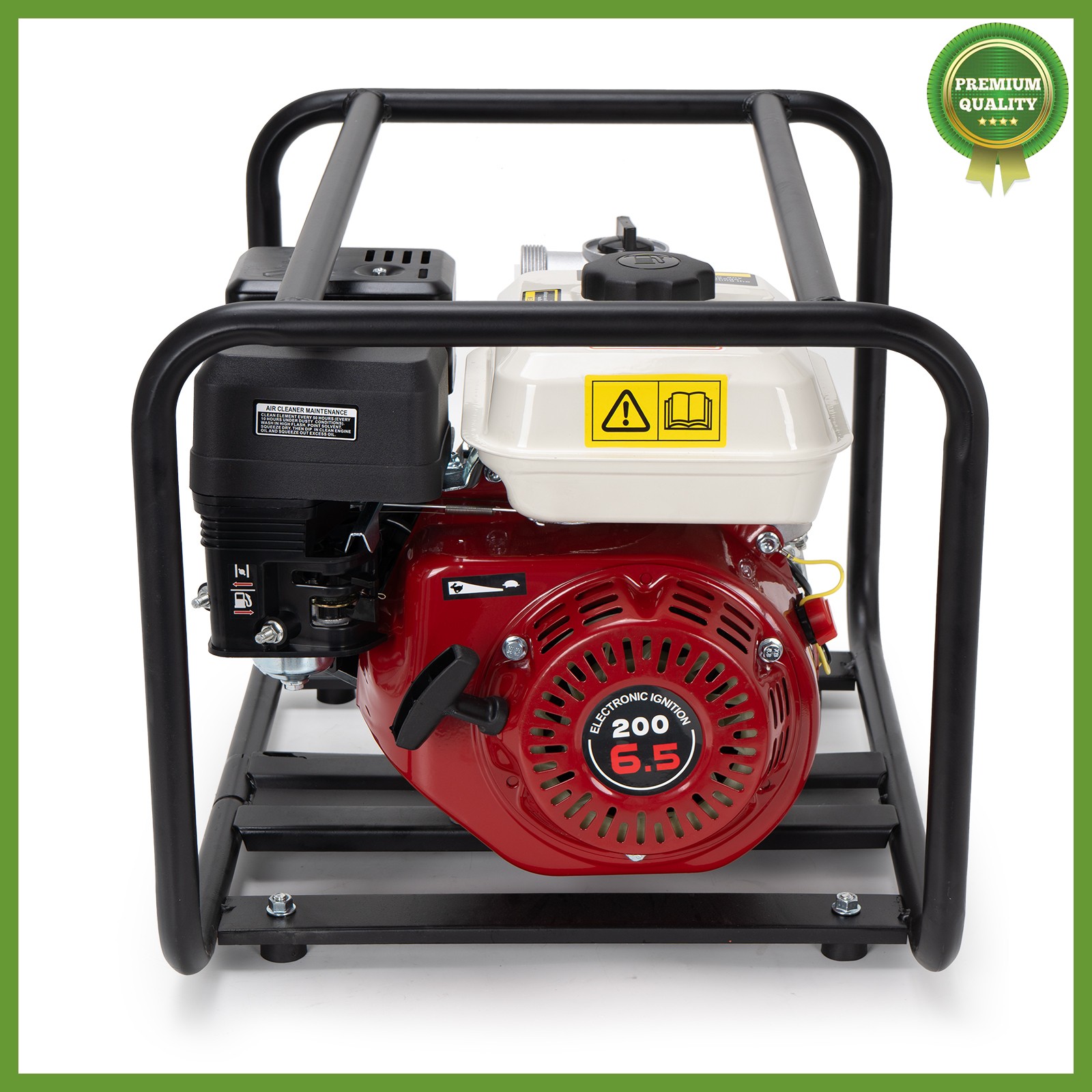 Gas-Powered Water Pump 2'' Semi-Trash Water Pump Transfer Pump 158GPM 26.2ft