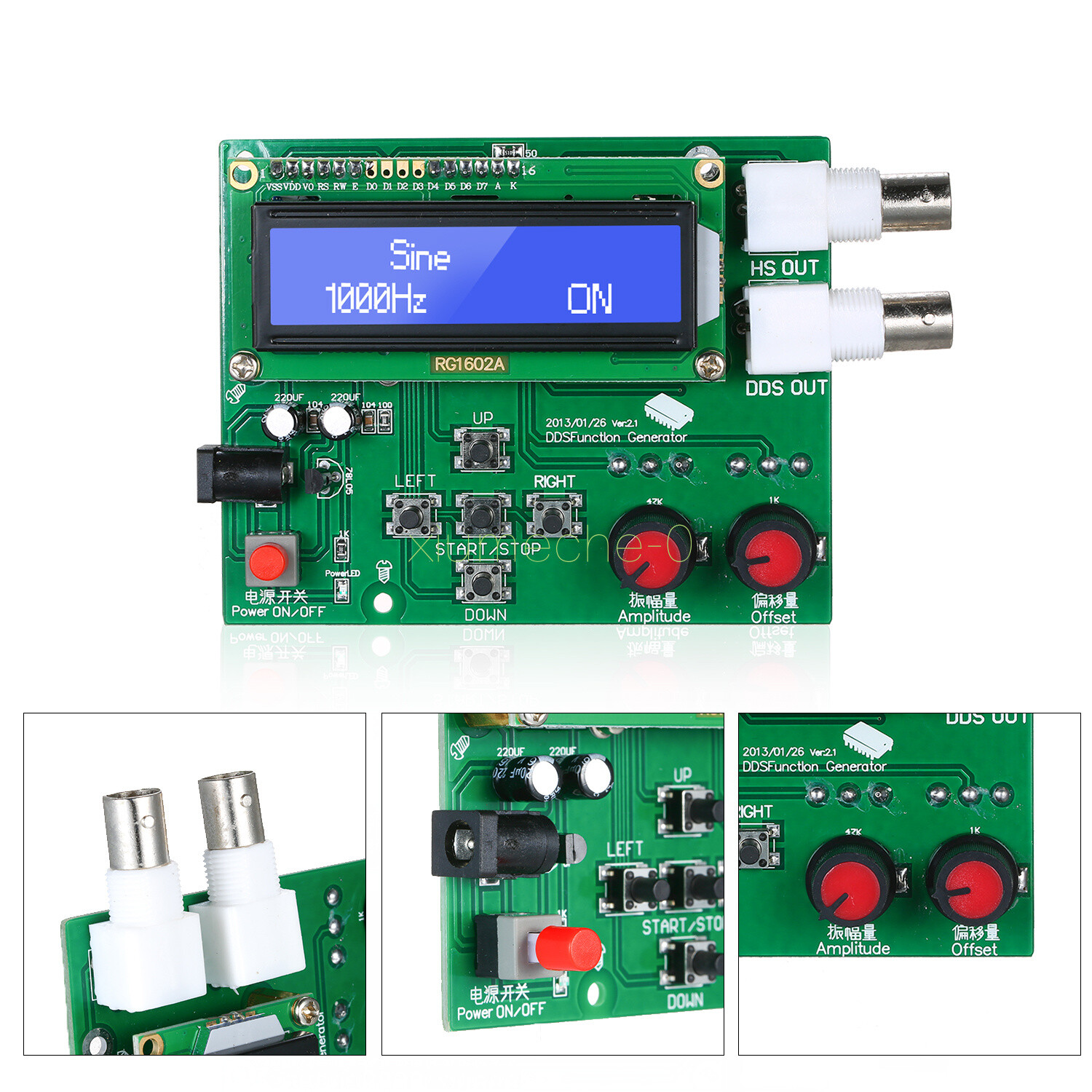 1PCS DDS Function Signal Generator Module Sine Square Sawtooth Triangle Wave