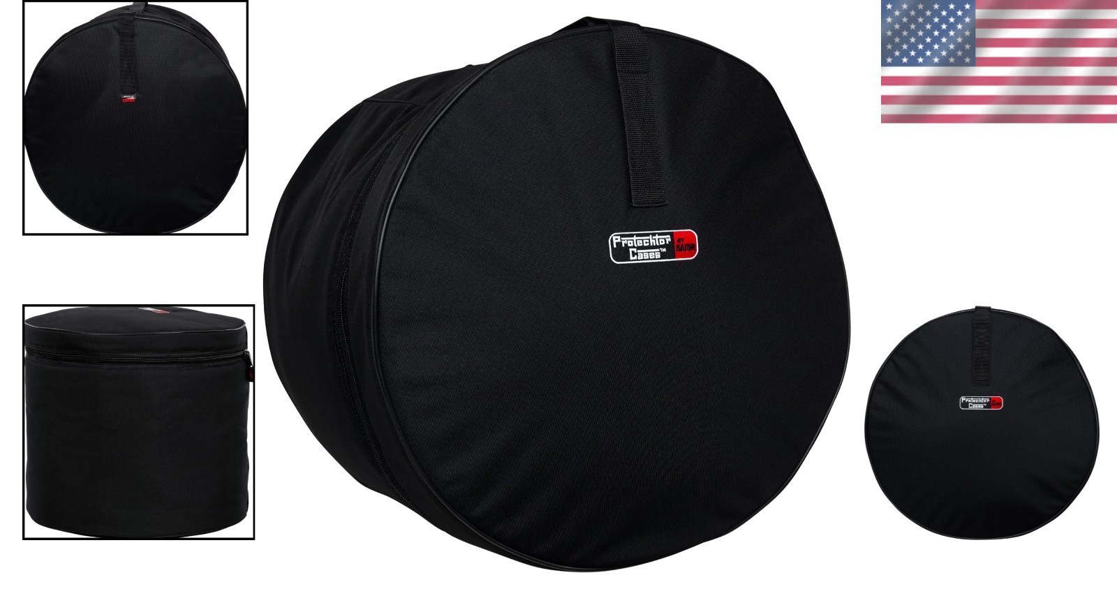 18"x14" Bass Drum Case, 10mm Padding, 600D Nylon, Compact Storage