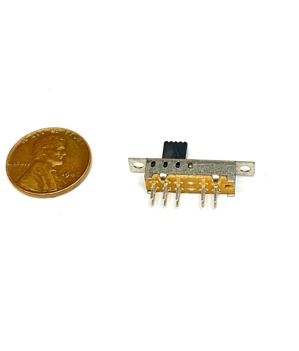 Slide switch SS24E04 2P4T 10pin vertical double row toggle E27 STAMP