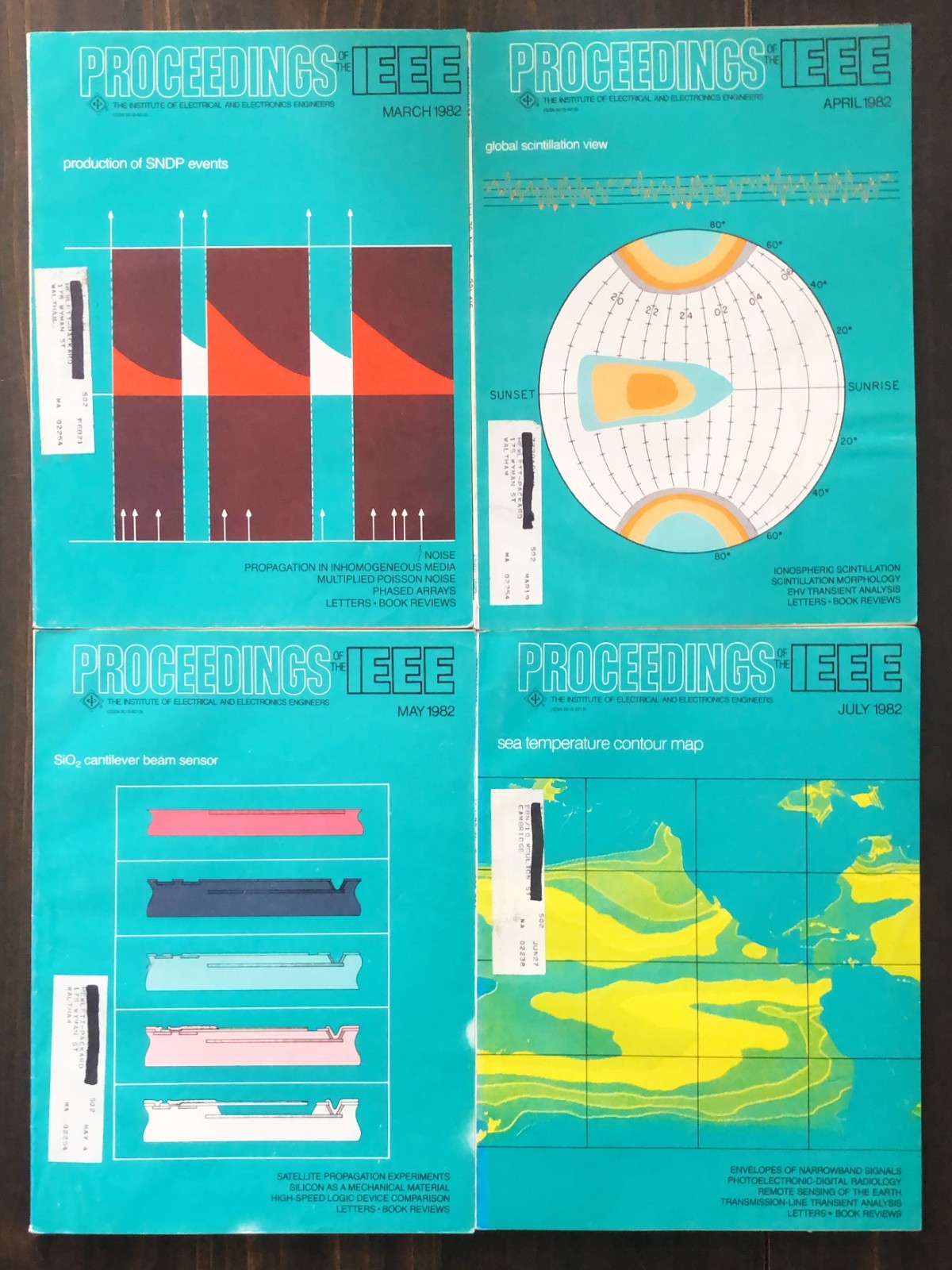 1982 Proceedings Of The IEEE - Lot of 7
