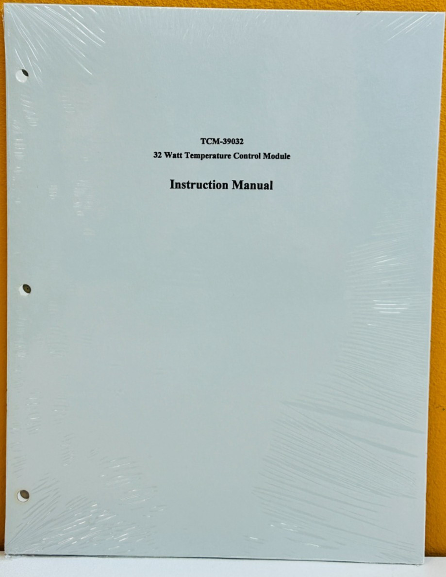 TCM-39032 32 Watt Temperature Control Module Instruction Manual.