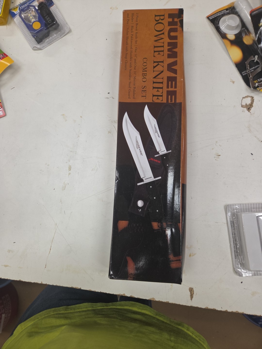 Humvee Fixed Blade Knife New Two Piece Bowie Knife Combo HMV-BC-03-BK