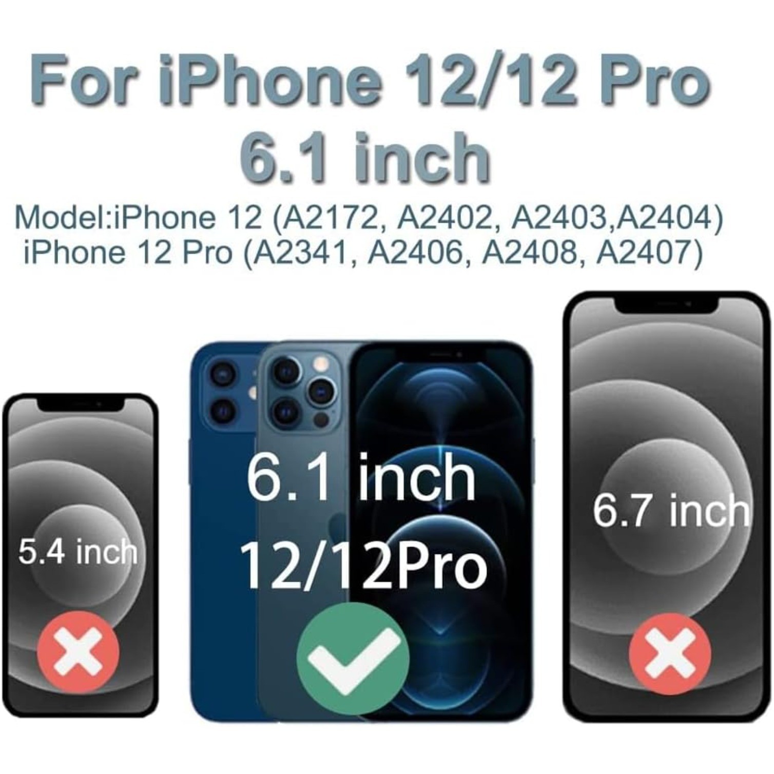 6.1 inch 3D Touch Screen Replacement with Repair Tools for iPhone 12/12 Pro