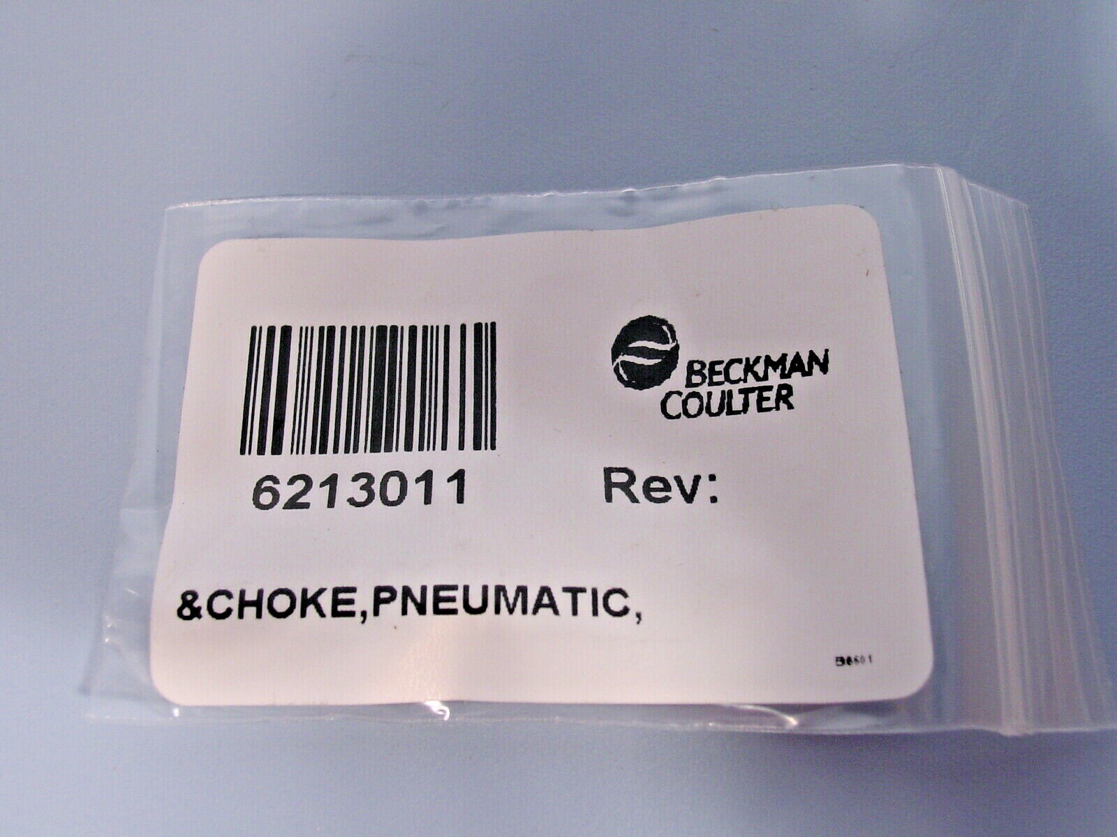 *Genuine Beckman Coulter 6213011 Choke .010 Orifice