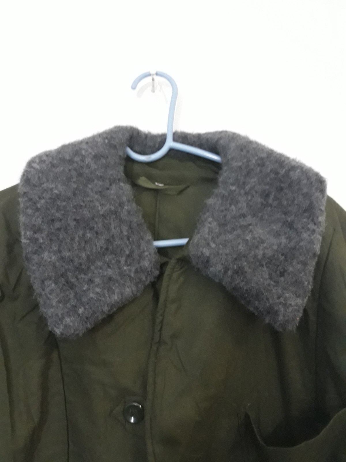 USED Czech Military Surplus Parka Button Up OD Green Size 65 See Description