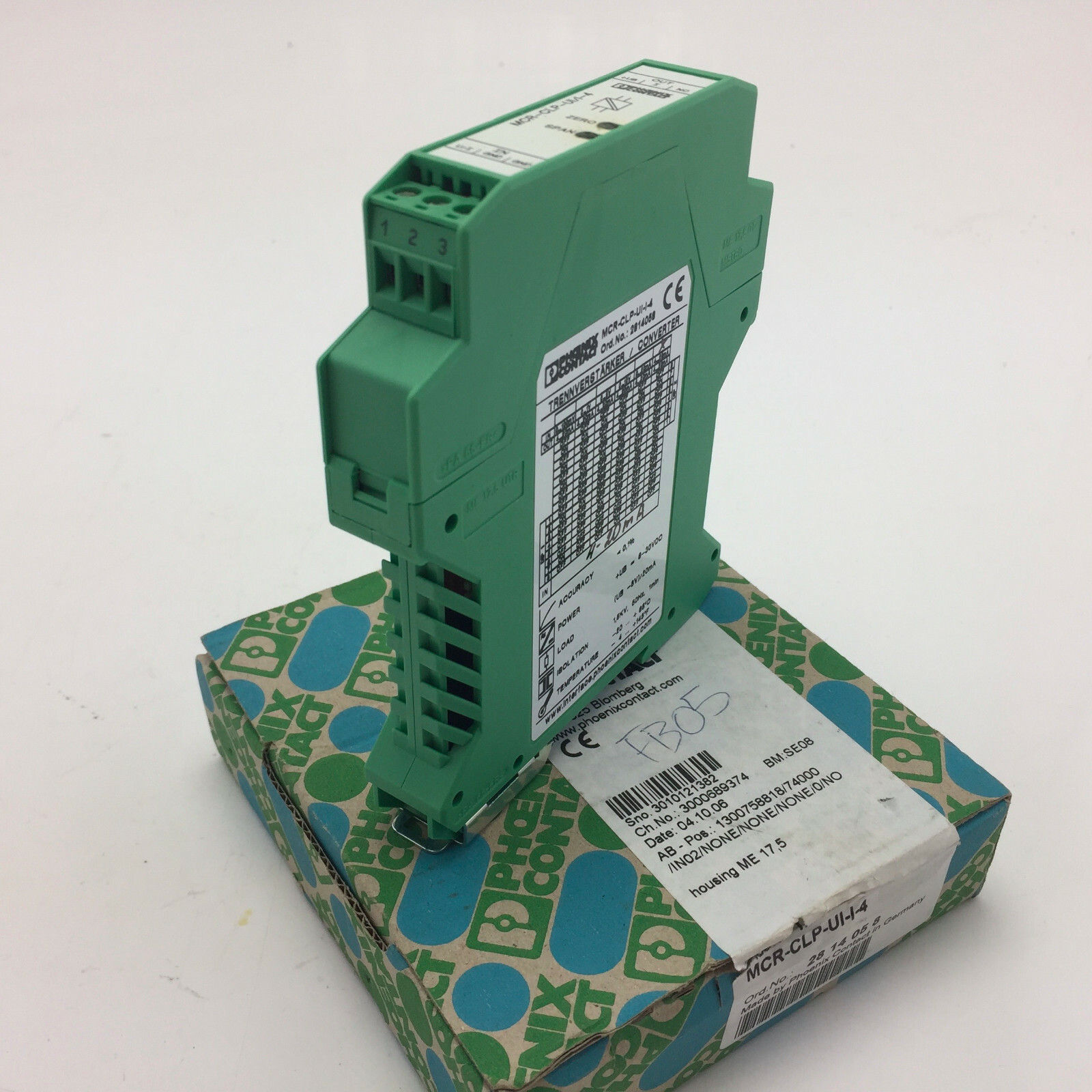 PHOENIX CONTACT MCR-CLP-UI-I-4 PASSIVE GALVANIC ISOLATORS MCR LOOP POWERED