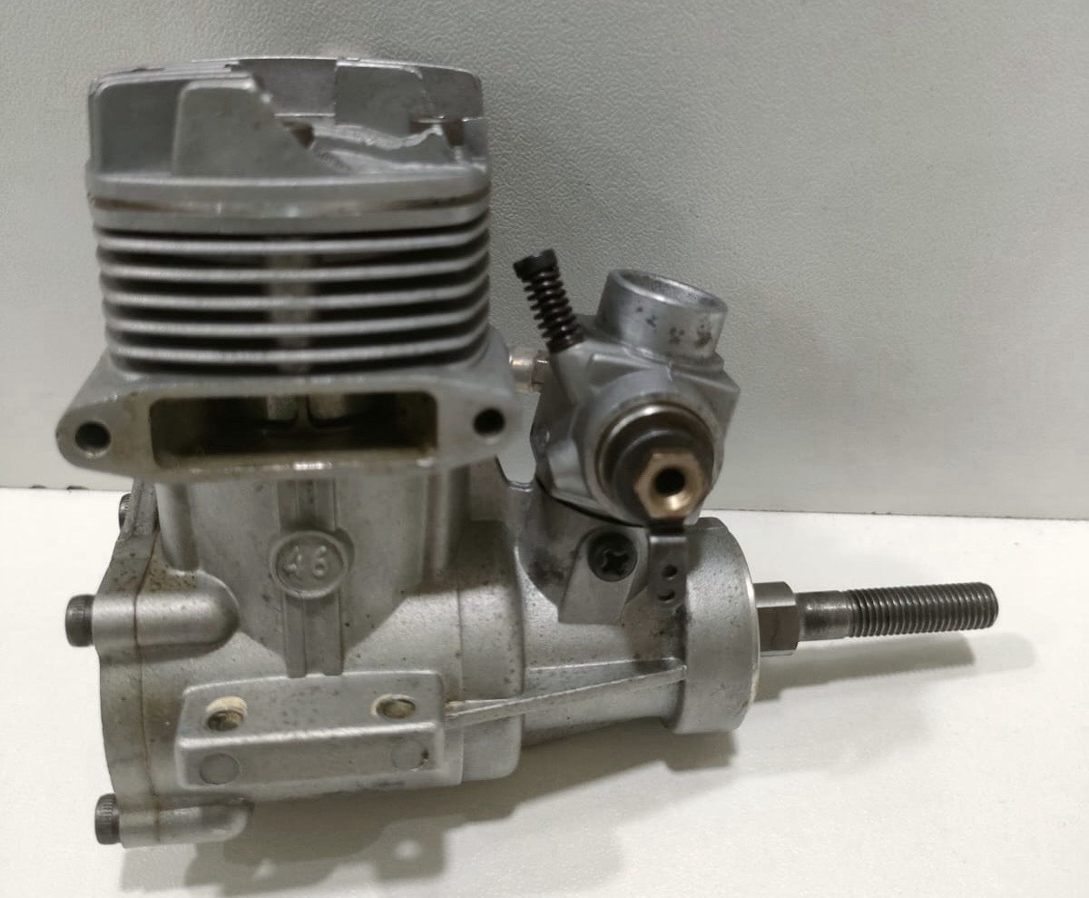 OS Max 46 FX Nitro Airplane Engine For Repairs. Good Compression. OS Engine 46FX