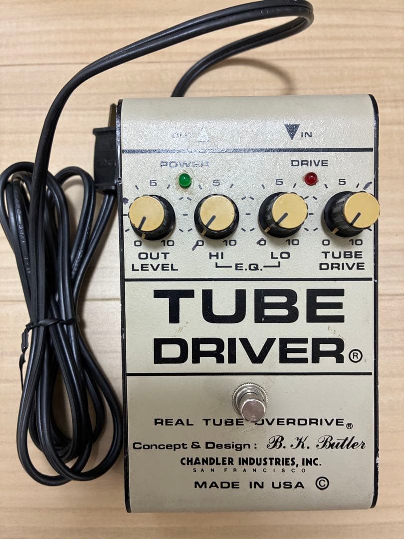 Chandler BK Butler TUBE DRIVER Early Model 1980s Vintage Overdrive Pedal