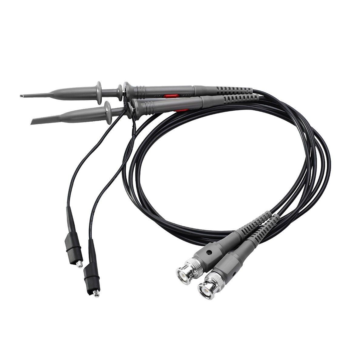 GEYA 2PCS BNC Oscilloscope Probe Kit High Precision Alligator Clips & Test Leads