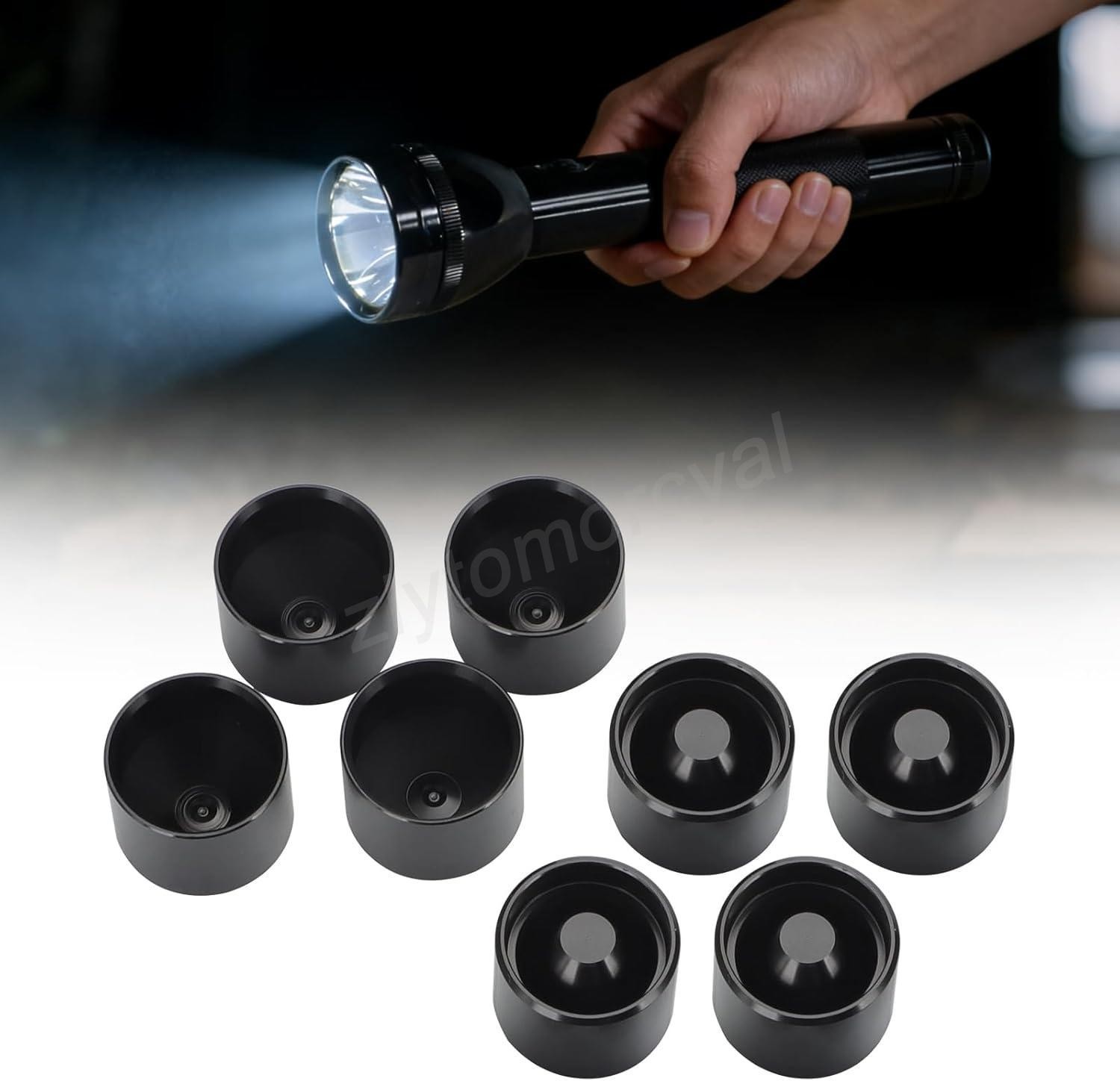 For Maglite C Cell Dry Storage Hidden Cups Anodized Aluminum Non Freeze Plugs *8