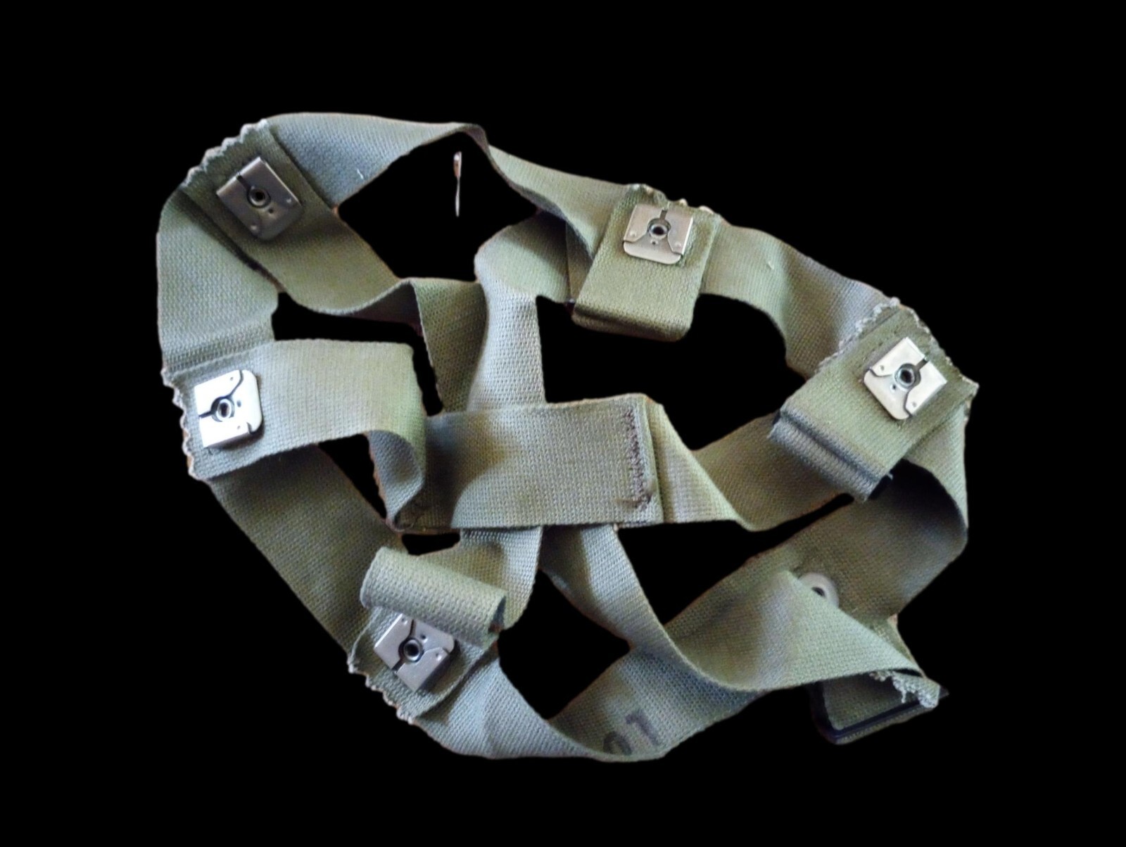 U.S MILITARY M1 HELMET SUSPENSION ASSEMBLY HELMET LINER STEEL POT