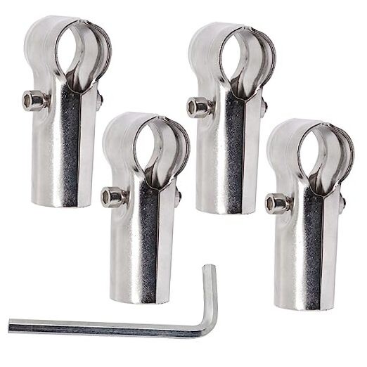 Fence End Rail T Clamp Stainless Steel Chain Link Fence Parts Pipe 1 inch 4