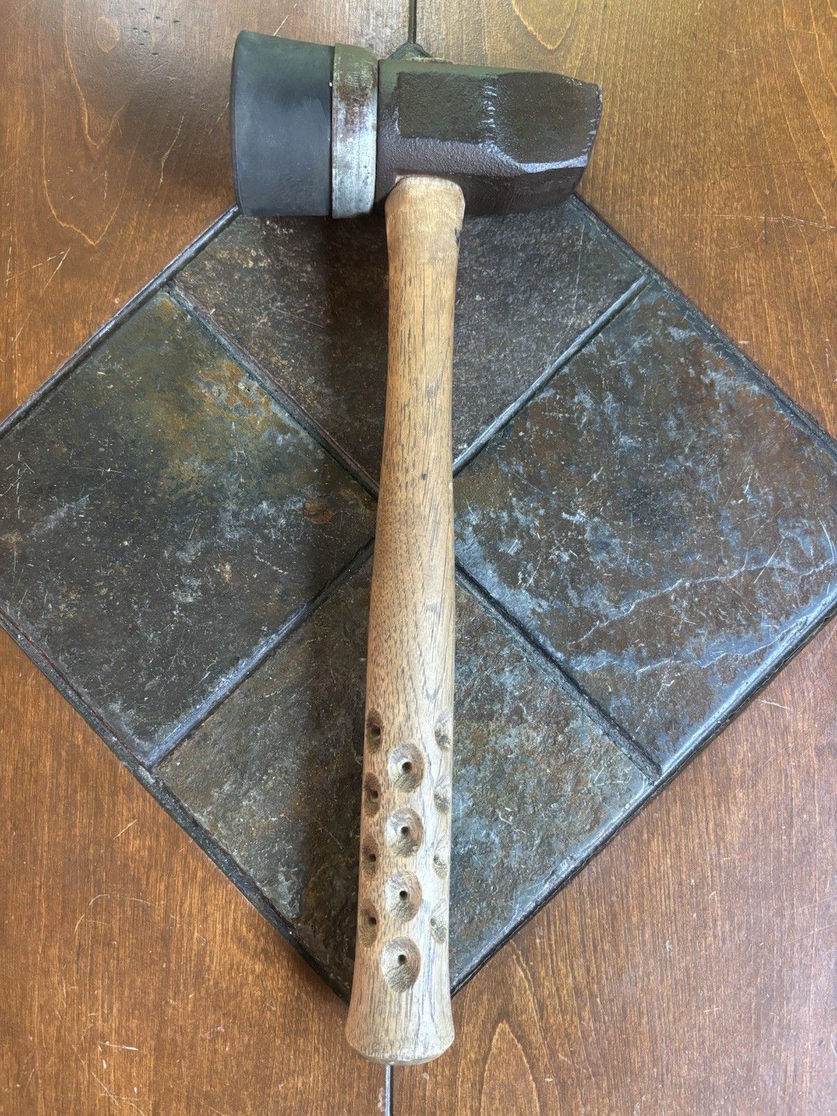Vintage Rubber Mallett Sledge Hammer 15” Long 3.8 lbs TW